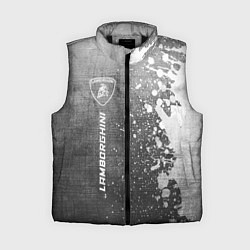 Женский жилет Lamborghini - grey gradient по-вертикали