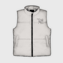 Женский жилет Таня вязью - чёрная надпись