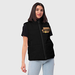Женский жилет Гранж крест, цвет: 3D-черный — фото 2