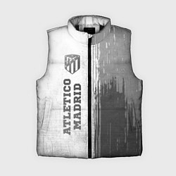 Женский жилет Atletico Madrid - white gradient по-вертикали