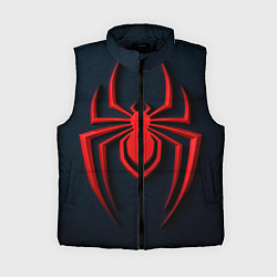 Женский жилет Человек паук - логотип, цвет: 3D-черный