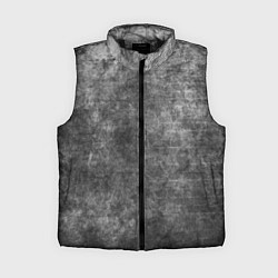 Женский жилет Абстракция - gray wall, цвет: 3D-черный