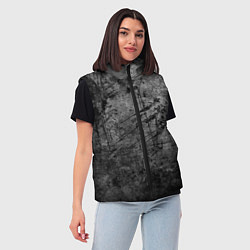 Женский жилет Абстракция - grunge break, цвет: 3D-черный — фото 2