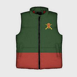 Женский жилет Мотострелковые войска: герб со щитом