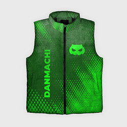 Женский жилет DanMachi - green gradient вертикально, цвет: 3D-черный