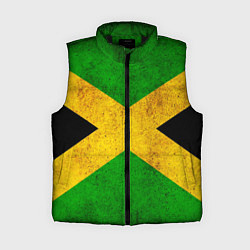 Женский жилет Jamaica flag, цвет: 3D-черный