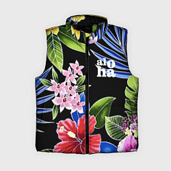 Женский жилет Tropical flowers - aloha