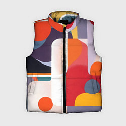Женский жилет Абстракция из фигур и линий