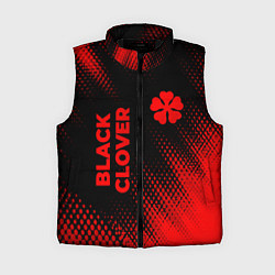 Женский жилет Black Clover - red gradient вертикально