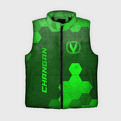 Женский жилет Changan - green gradient вертикально, цвет: 3D-черный