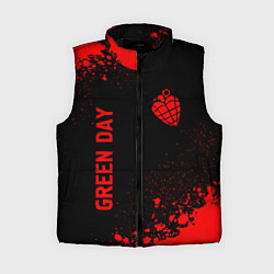 Женский жилет Green Day - red gradient вертикально