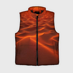 Женский жилет Красная жара, цвет: 3D-черный