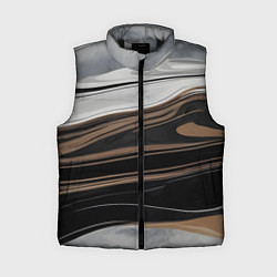 Женский жилет Движение песка, цвет: 3D-черный