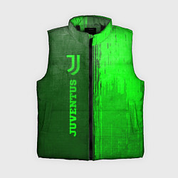 Женский жилет Juventus - green gradient по-вертикали, цвет: 3D-черный