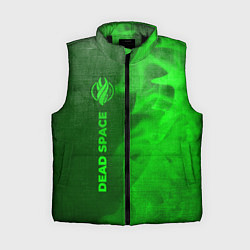Женский жилет Dead Space - green gradient по-вертикали, цвет: 3D-черный
