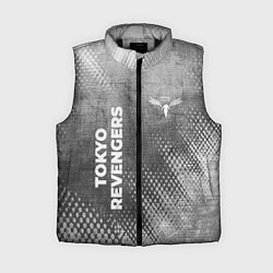 Женский жилет Tokyo Revengers - grey gradient вертикально, цвет: 3D-черный
