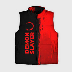 Женский жилет Demon Slayer - red gradient по-вертикали