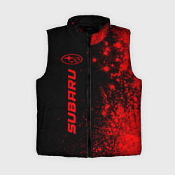Женский жилет Subaru - red gradient по-вертикали