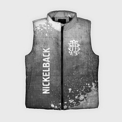 Женский жилет Nickelback - grey gradient вертикально, цвет: 3D-черный