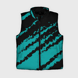 Женский жилет The color is black and light blue, цвет: 3D-черный