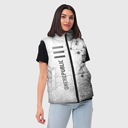 Женский жилет OneRepublic - white gradient по-вертикали, цвет: 3D-черный — фото 2