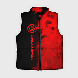 Женский жилет Volkswagen - red gradient по-вертикали, цвет: 3D-черный