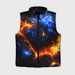 Женский жилет Лада и лед в разломе плит, цвет: 3D-красный