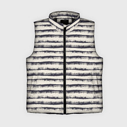 Женский жилет Тёмные полосы на светлом, цвет: 3D-черный
