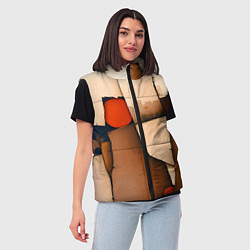 Женский жилет Фрагментированная композиция, цвет: 3D-светло-серый — фото 2