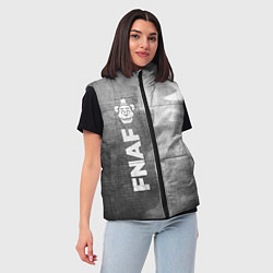Женский жилет FNAF - grey gradient по-вертикали, цвет: 3D-черный — фото 2