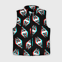 Женский жилет Skyrim glitch logo patten, цвет: 3D-красный