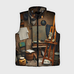 Женский жилет Мастерская художника, цвет: 3D-светло-серый