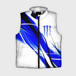 Женский жилет Monster energy линии абстракции, цвет: 3D-светло-серый