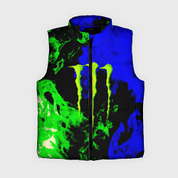 Женский жилет Monster energy кислотный огонь, цвет: 3D-черный