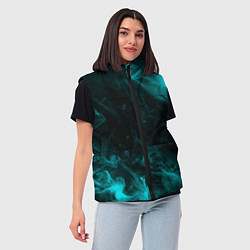 Женский жилет Neon smoke, цвет: 3D-черный — фото 2