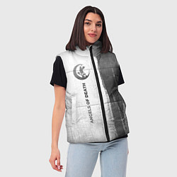 Женский жилет Angels of Death - white gradient по-вертикали, цвет: 3D-черный — фото 2