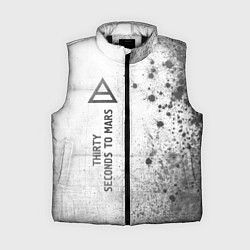 Женский жилет Thirty Seconds to Mars - white gradient по-вертика