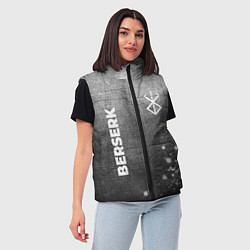 Женский жилет Berserk - grey gradient вертикально, цвет: 3D-черный — фото 2