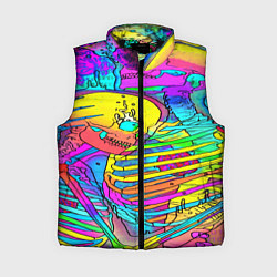 Женский жилет Черепа неоновые краски