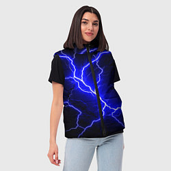 Женский жилет Color blue black, цвет: 3D-черный — фото 2