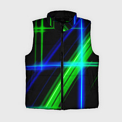 Женский жилет Color blue black green