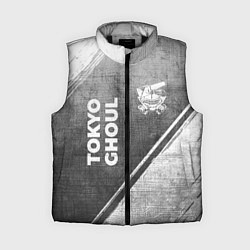 Женский жилет Tokyo Ghoul - grey gradient вертикально