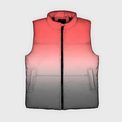 Женский жилет Бледный красно-серый градиент