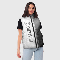 Женский жилет Placebo - white gradient по-вертикали, цвет: 3D-черный — фото 2