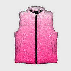 Женский жилет Розовый градиент с узором