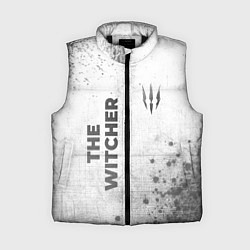 Женский жилет The Witcher - white gradient вертикально
