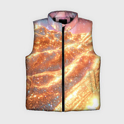 Женский жилет Золотистая блестящая текстура