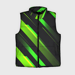 Женский жилет Color black green