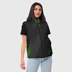 Женский жилет Color black green, цвет: 3D-черный — фото 2