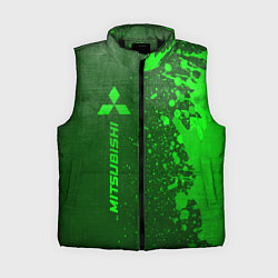 Женский жилет Mitsubishi - green gradient по-вертикали, цвет: 3D-черный